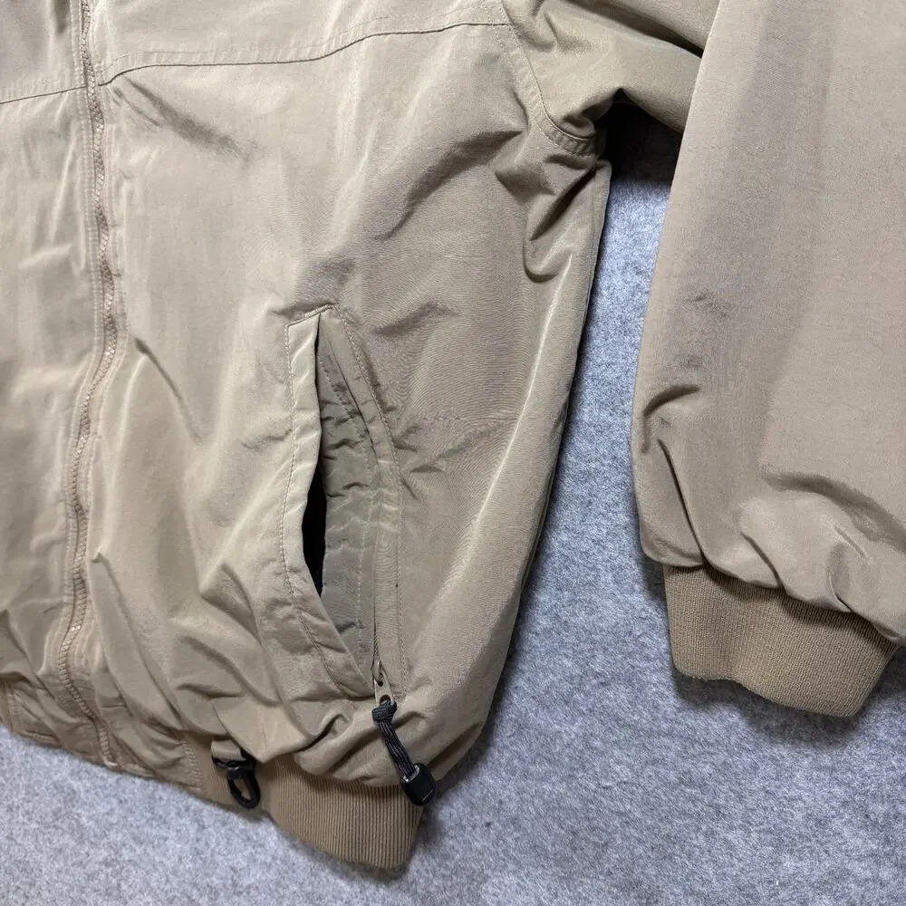 Vintage White Sierra Jacket Mens XL Tan Fleece Lined Water Resistant Hiking